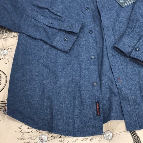 Weatherproof Solid Flannel Long Sleeve Shirt - Picture 4 of 5